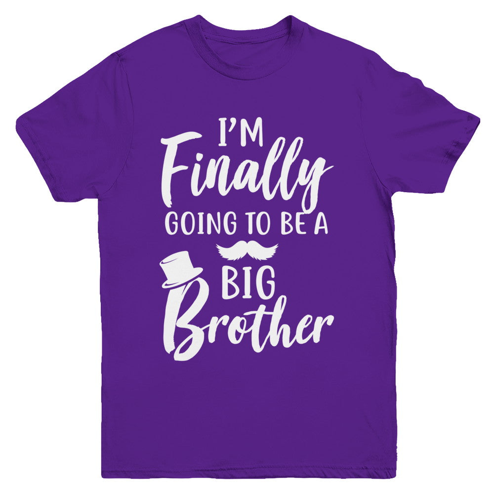 Cute I Am Finally Going To Be A Big Brother Youth Youth Shirt | Teecentury.com