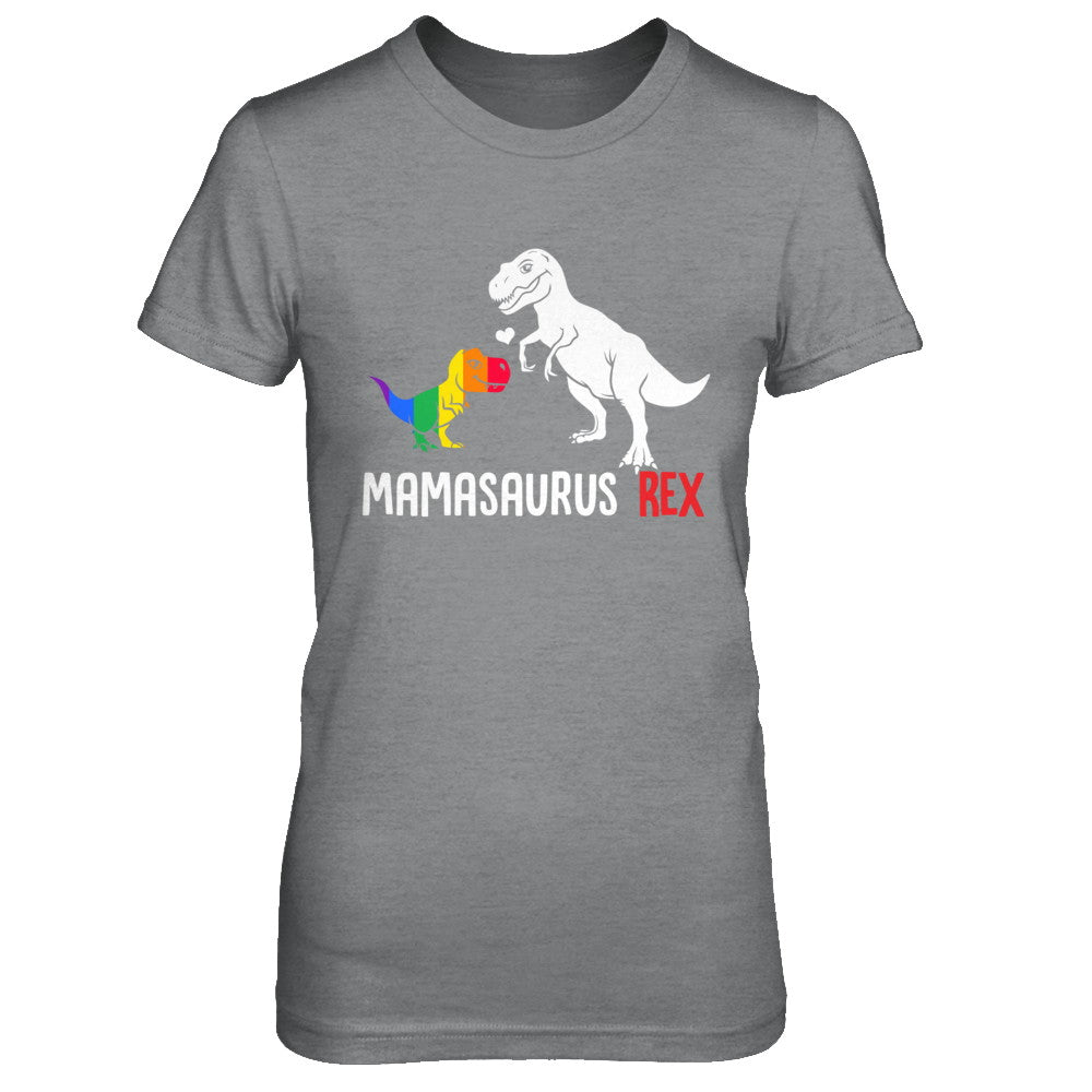 Mama Saurus Mamasaurus T-Rex Dinosaur LGBT Support T-Shirt & Hoodie | Teecentury.com