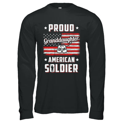 Proud Granddaughter Of A Soldier Army Papa Veteran T-Shirt & Hoodie | Teecentury.com