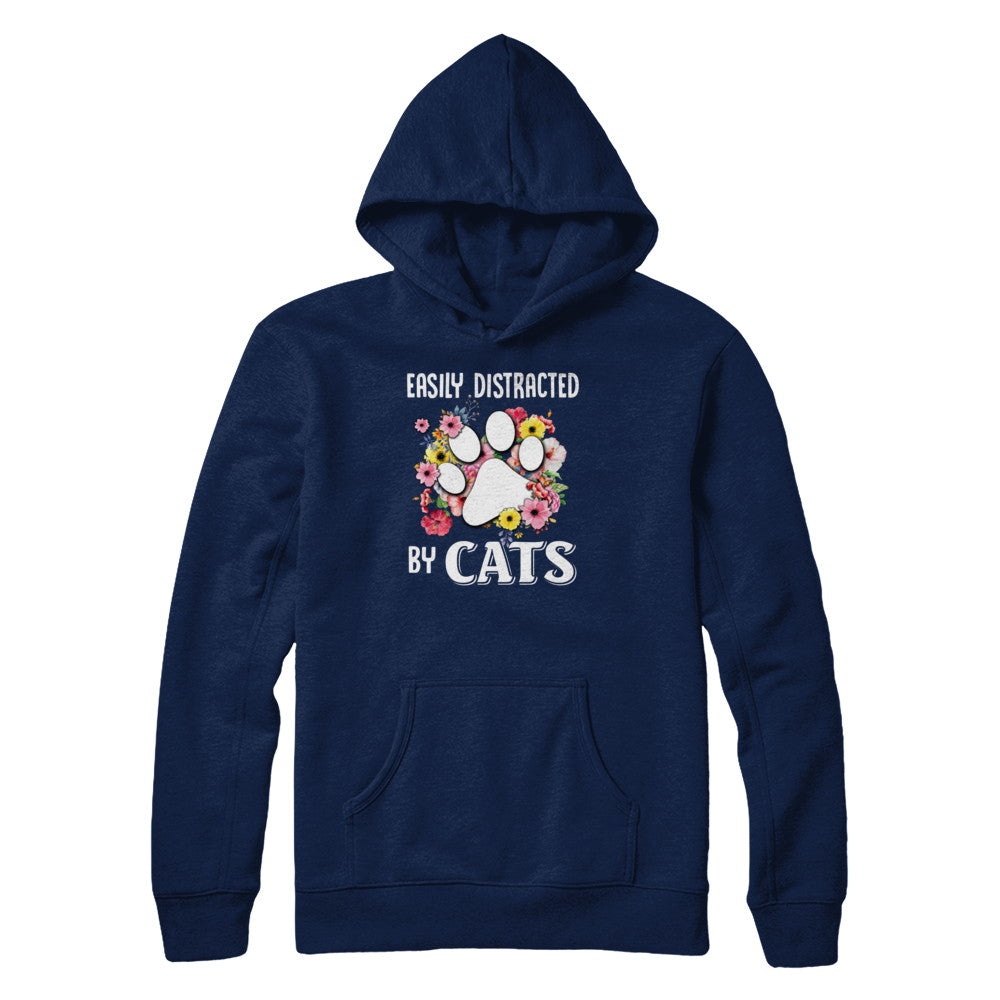 Easily Distracted By Cats T-Shirt & Tank Top | Teecentury.com