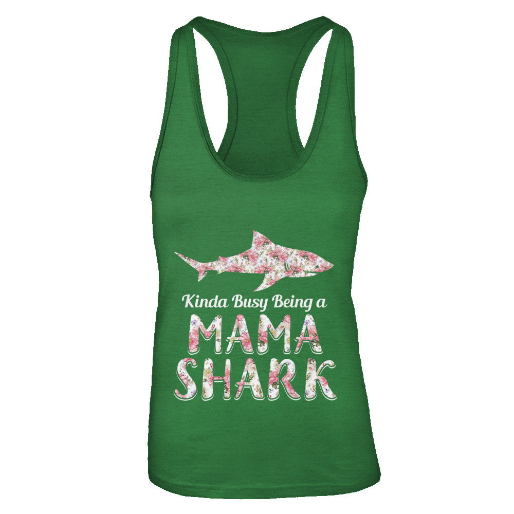 Mama Shark Kinda Busy Being A Mamashark T-Shirt & Tank Top | Teecentury.com