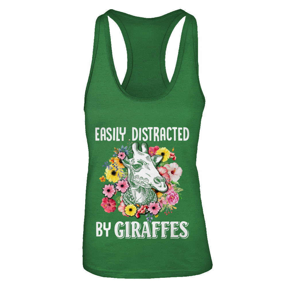 Easily Distracted By Giraffes T-Shirt & Tank Top | Teecentury.com