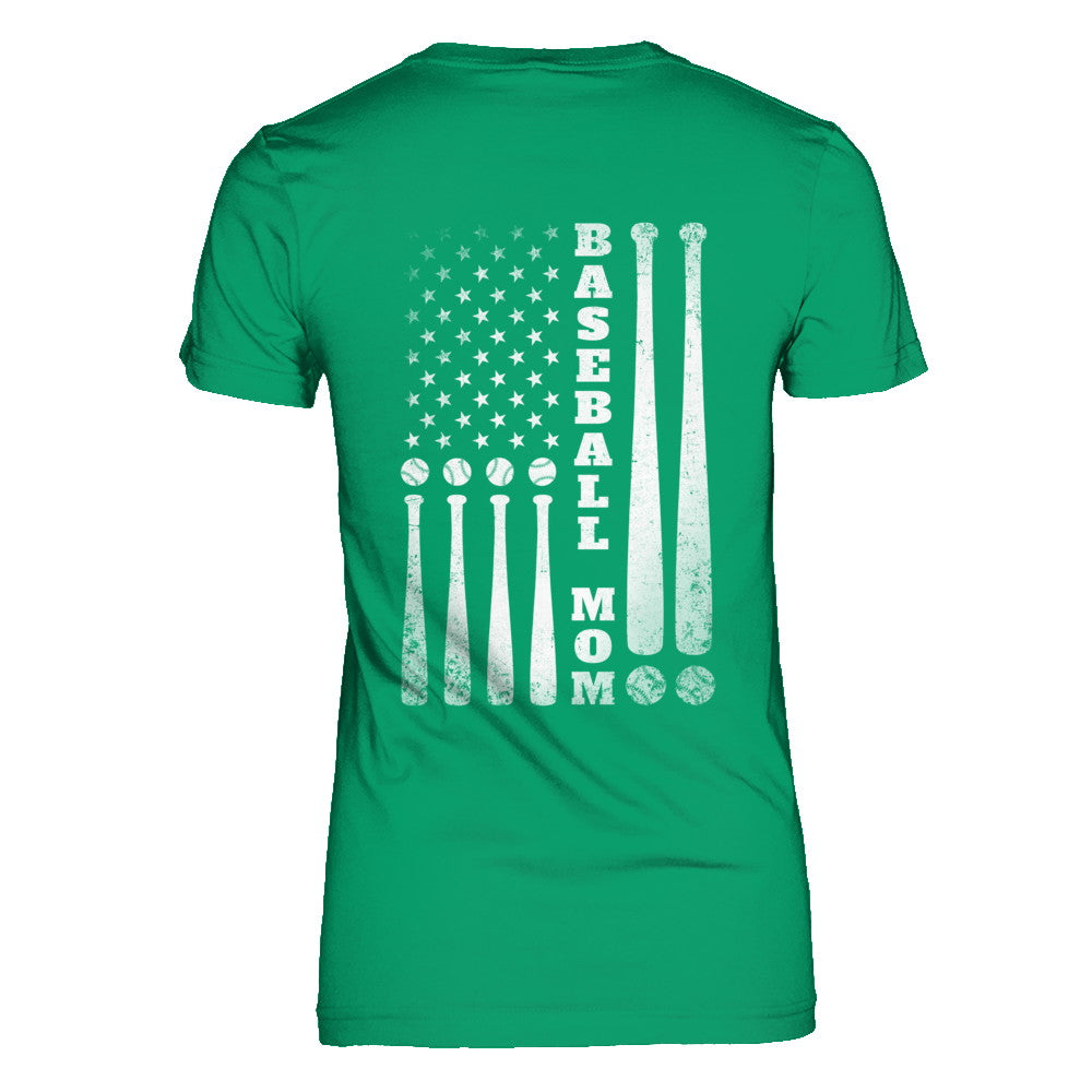 American Flag Vintage Baseball Mom Mother's Day T-Shirt & Hoodie | Teecentury.com