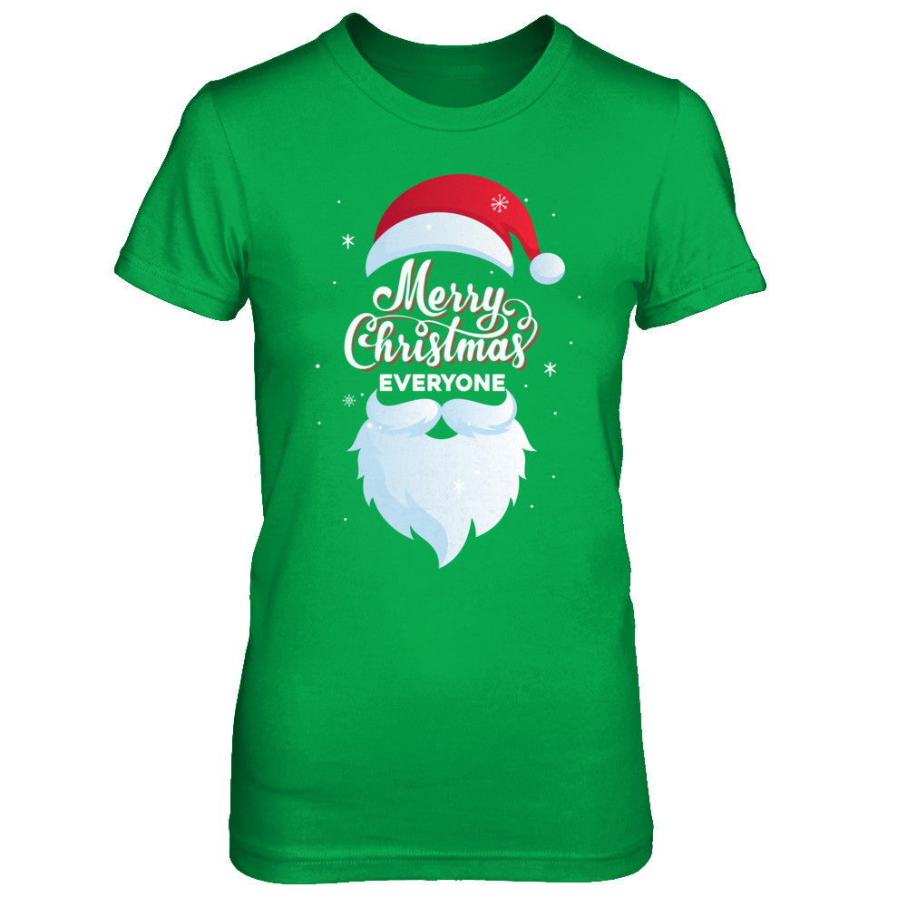 Santa Claus Merry Christmas Everyone Message For Xmas T-Shirt & Sweatshirt | Teecentury.com