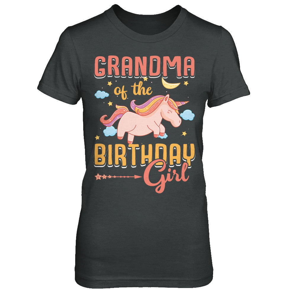 Grandma Of The Birthday Girl Unicorn T-Shirt & Hoodie | Teecentury.com