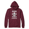 God Will Give Me Strength Grey Gray Cancer Ribbon Gift T-Shirt & Hoodie | Teecentury.com
