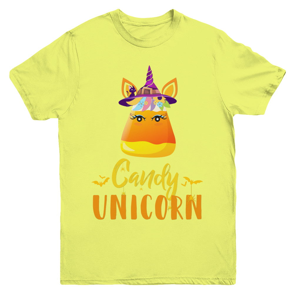 Candy Corn Unicorn Halloween Unicorn For Girls Youth Youth Shirt | Teecentury.com