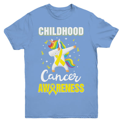 Childhood Cancer Awareness Cute Unicorn Warrior Youth Youth Shirt | Teecentury.com