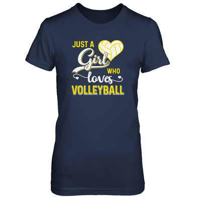 Just A Girl Who Loves Volleyball T-Shirt & Tank Top | Teecentury.com