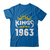 Kings Are Born In 1963 Birthday Gift T-Shirt & Hoodie | Teecentury.com