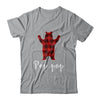 Red Pop Pop Bear Buffalo Plaid Family Christmas Pajamas T-Shirt & Sweatshirt | Teecentury.com