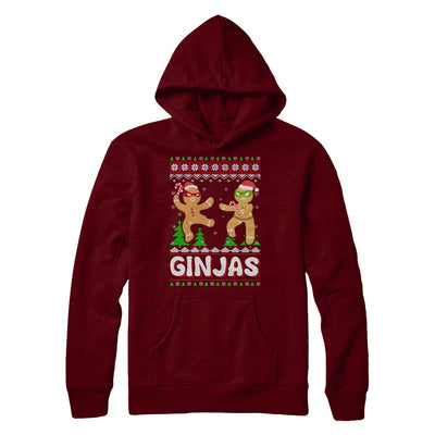 Ginjas Gingerbread Ninjas Funny Ugly Christmas Sweater T-Shirt & Sweatshirt | Teecentury.com