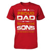 I'm Proud Dad Of Two Freaking Awesome Sons T-Shirt & Hoodie | Teecentury.com