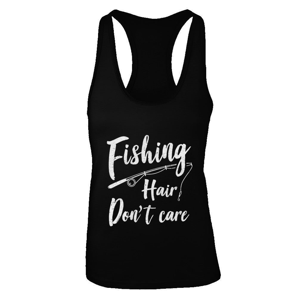 Fishing Hair Don't Care T-Shirt & Tank Top | Teecentury.com