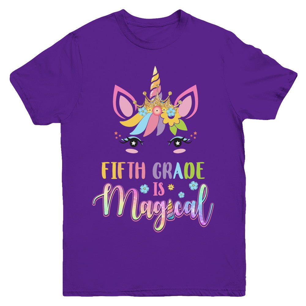 Fifth Grade is magical Unicorn Back to School 5th Grade Youth Youth Shirt | Teecentury.com