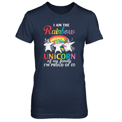 I Am The Rainbow Unicorn Of My Family Lesbian LGBT T-Shirt & Tank Top | Teecentury.com