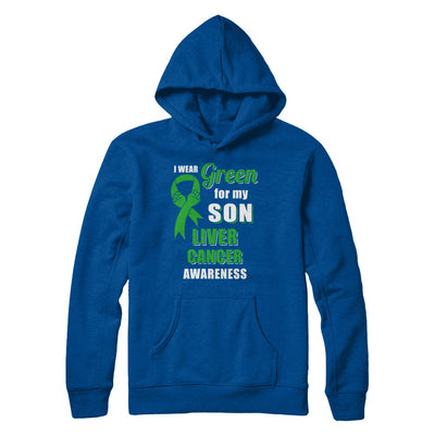 I Wear Green For My Son Liver Cancer Dad Mom T-Shirt & Hoodie | Teecentury.com