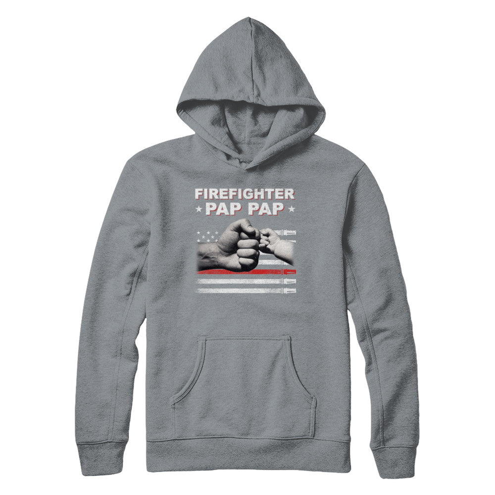 Firefighter Fireman Pap Pap American Flag Fathers Day T-Shirt & Hoodie | Teecentury.com