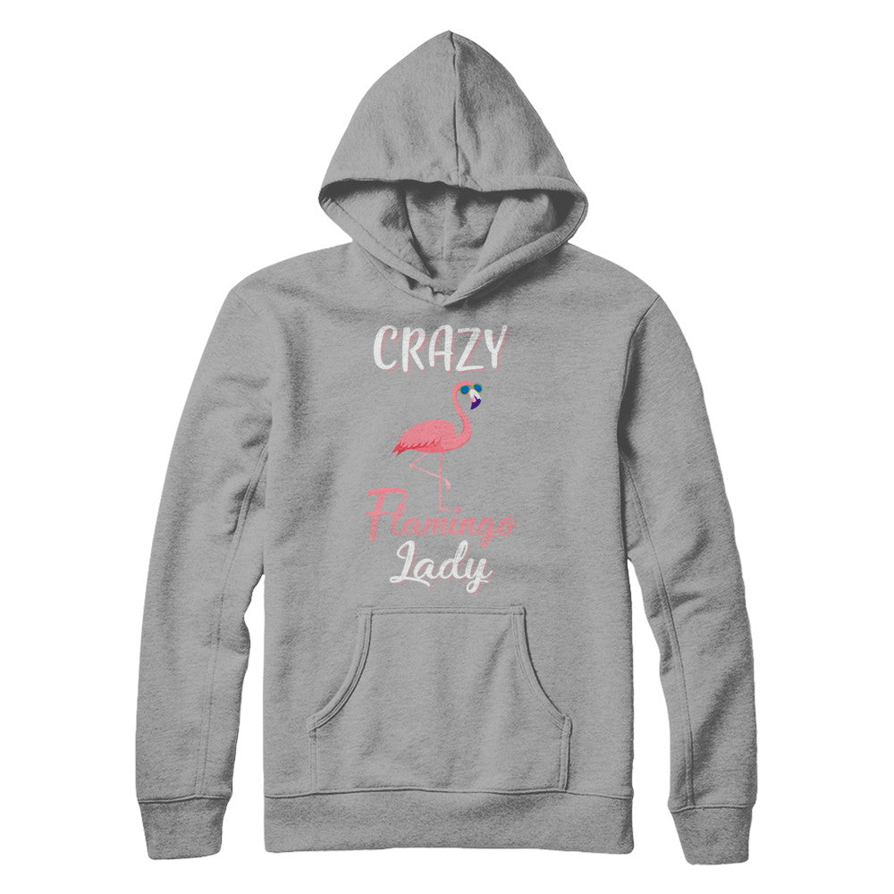 Crazy Flamingo Lady Mom Aunt Auntie Flamingo T-Shirt & Hoodie | Teecentury.com
