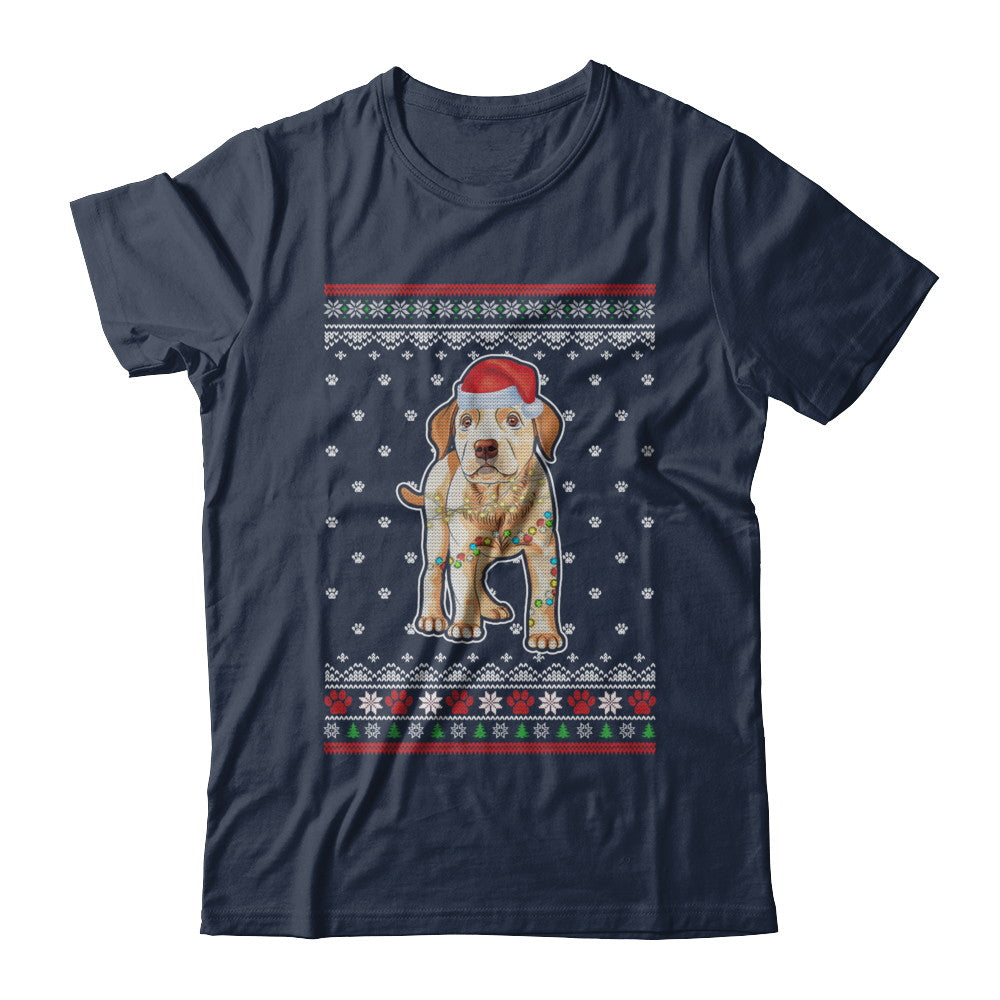 Labrador Christmas Ugly Sweater Lights Dog Xmas Gift T-Shirt & Sweatshirt | Teecentury.com