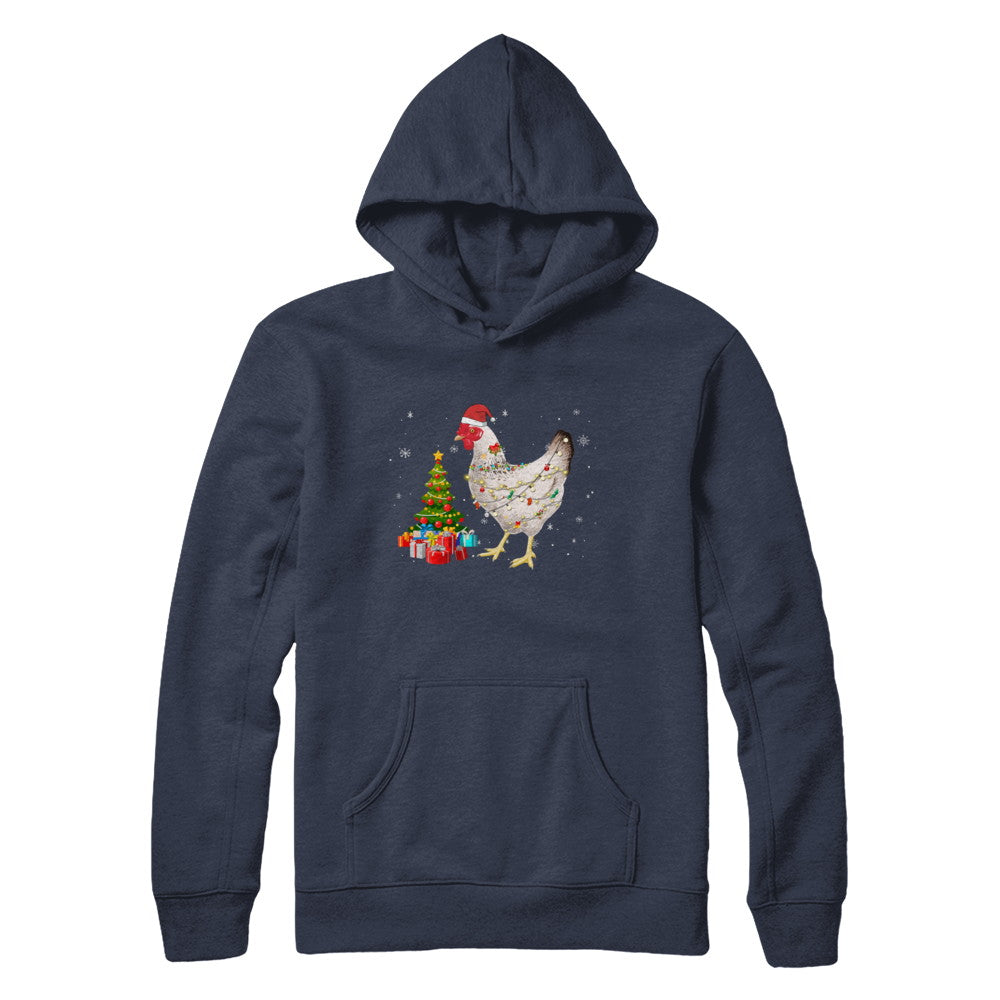 Vintage Chicken Merry Christmas Light Led T-Shirt & Hoodie | Teecentury.com