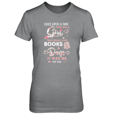 There Was A Girl Who Really Loved Books And Dogs T-Shirt & Tank Top | Teecentury.com