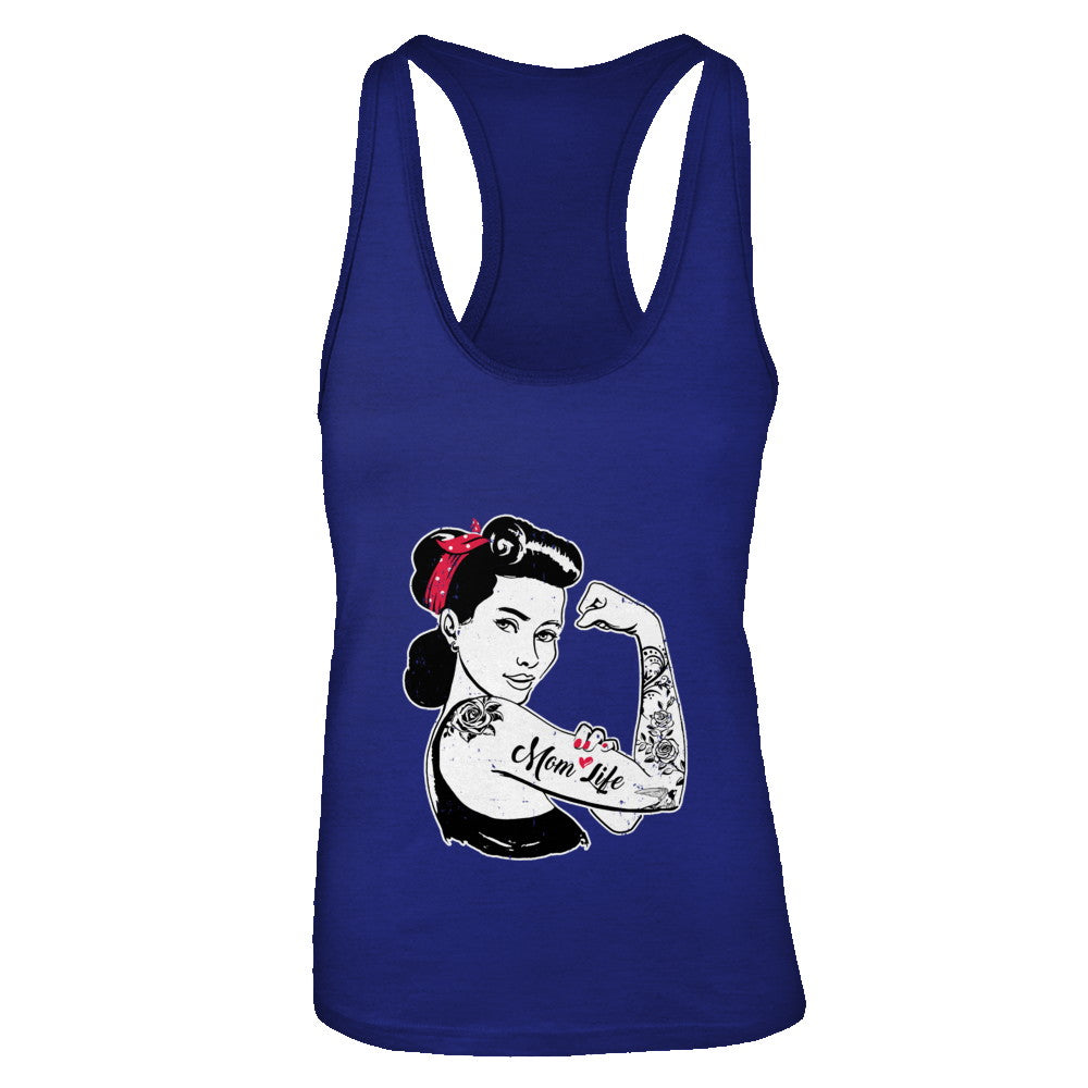 Mom Life Tattoos Tattooed Inked Woman T-Shirt & Tank Top | Teecentury.com