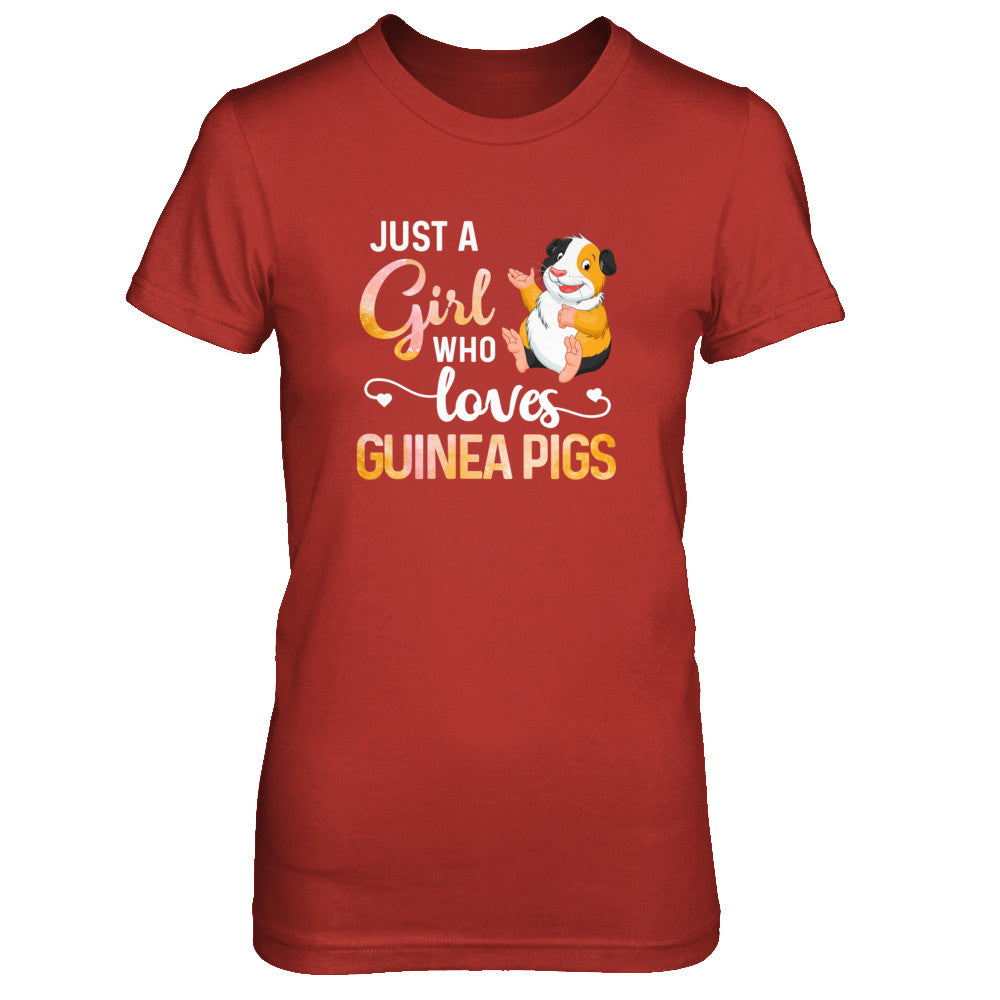 Just A Woman Who Loves Guinea Pigs T-Shirt & Tank Top | Teecentury.com