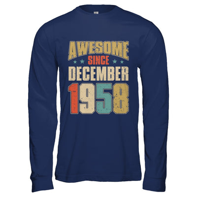 Vintage Retro Awesome Since December 1958 64th Birthday T-Shirt & Hoodie | Teecentury.com