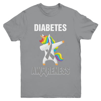 Inspirational Diabetes Awareness Unicorn Support Youth Youth Shirt | Teecentury.com