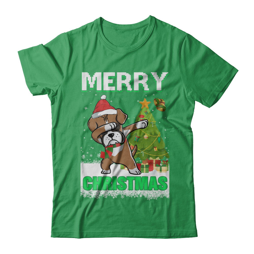 Cute Boxer Claus Merry Christmas Ugly Sweater T-Shirt & Sweatshirt | Teecentury.com