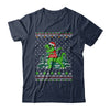 Funny Dab Dabbing Dinosaur Ugly Christmas Sweater Xmas T-Shirt & Sweatshirt | Teecentury.com