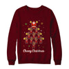 Cheery Christmas Funny Reindeer Santa Claus Cheerleader T-Shirt & Sweatshirt | Teecentury.com