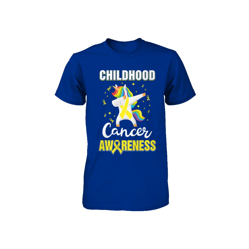Inspirational Childhood Cancer Awareness Unicorn Support Youth Youth Shirt | Teecentury.com