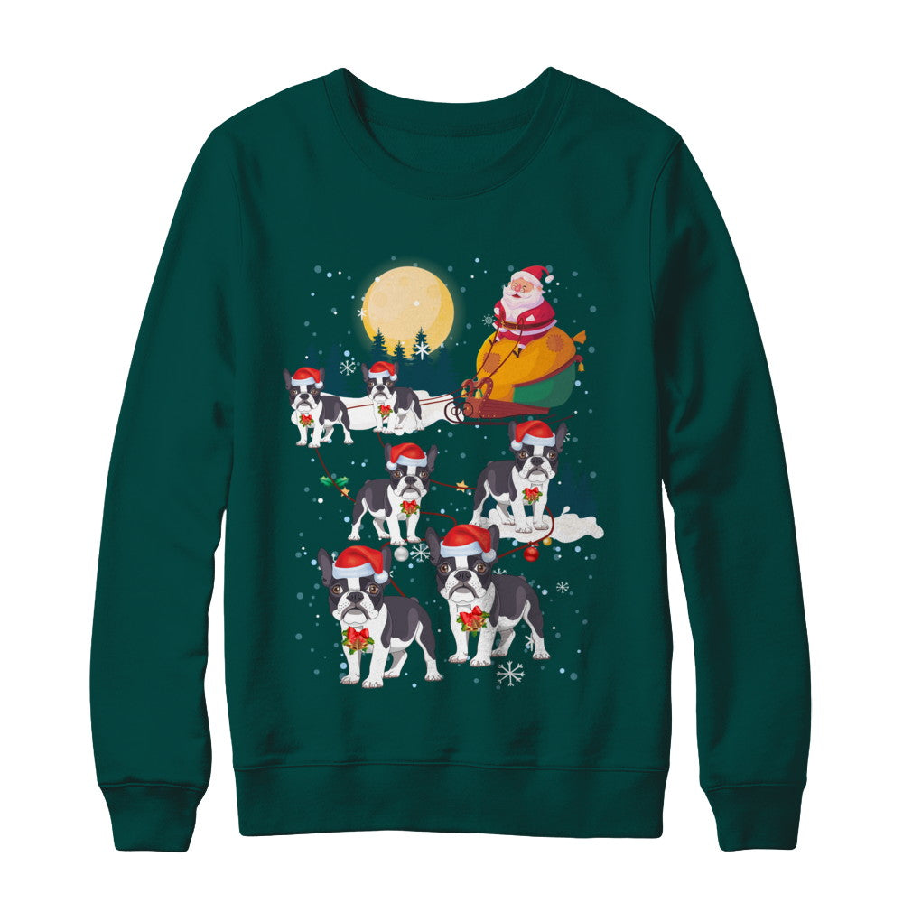 Dog Reindeer Bulldog Christmas Gift T-Shirt & Sweatshirt | Teecentury.com