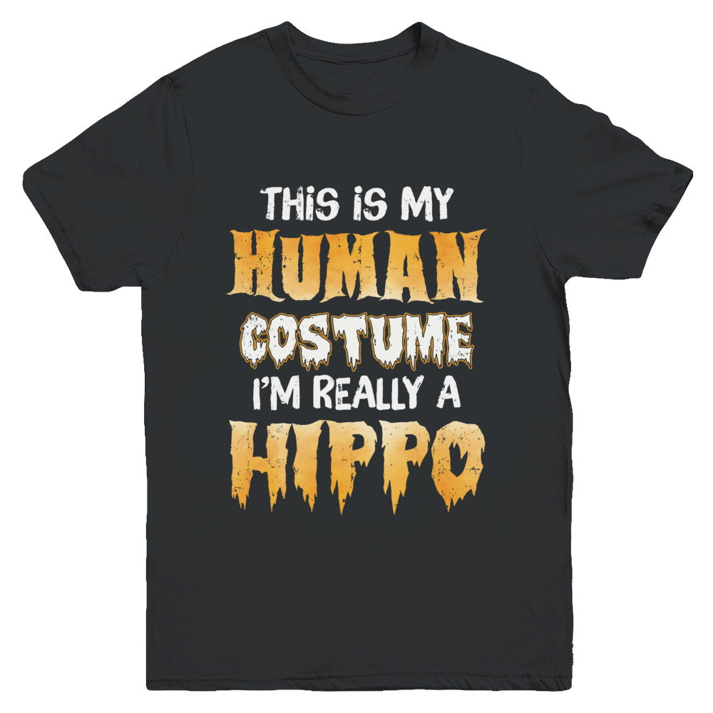 This Is My Human Costume Hippo Halloween Youth Youth Shirt | Teecentury.com