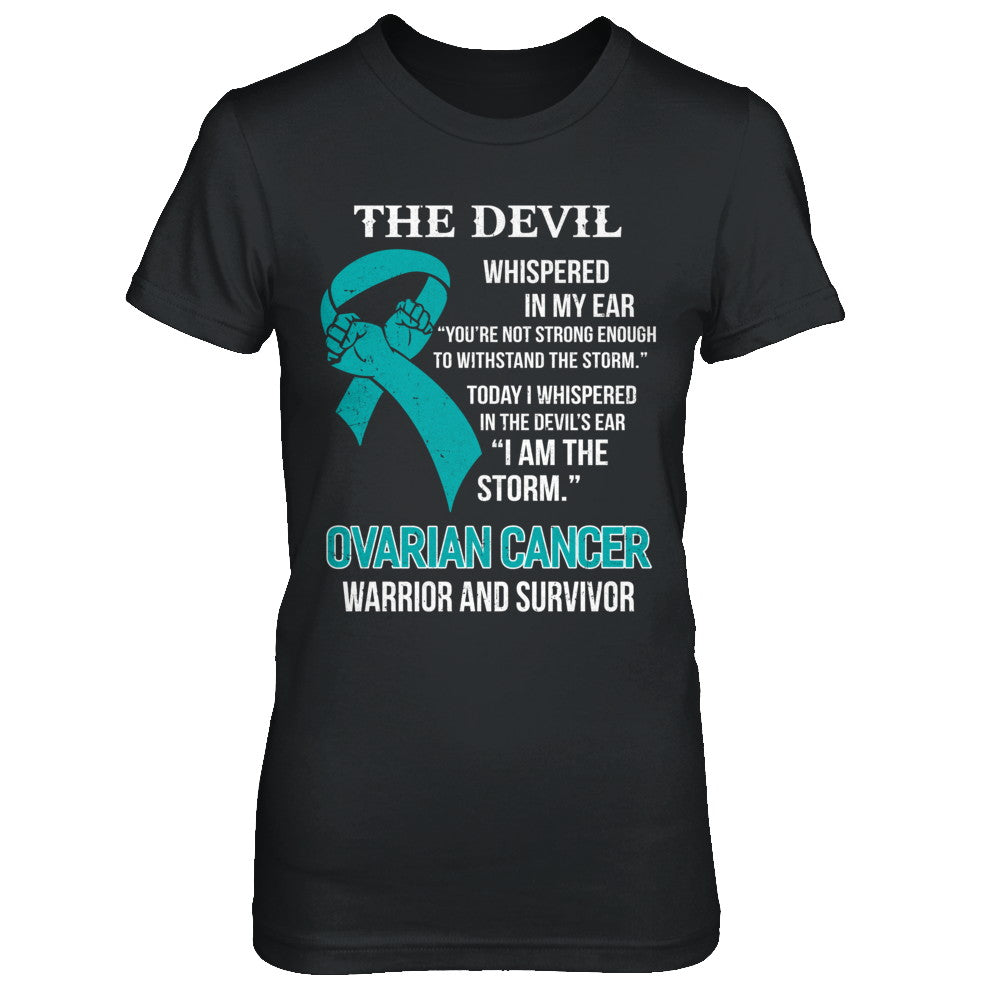 I Am The Storm Support Ovarian Cancer Warrior Survivor T-Shirt & Hoodie | Teecentury.com