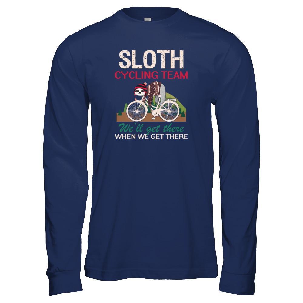 Sloth Cycling Team Lazy Sloth Sleeping On Bicycle T-Shirt & Tank Top | Teecentury.com