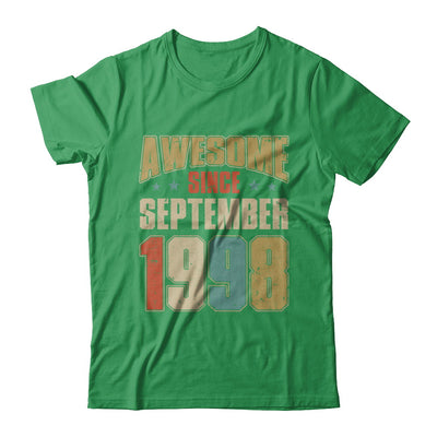 Vintage Retro Awesome Since September 1998 24th Birthday T-Shirt & Hoodie | Teecentury.com