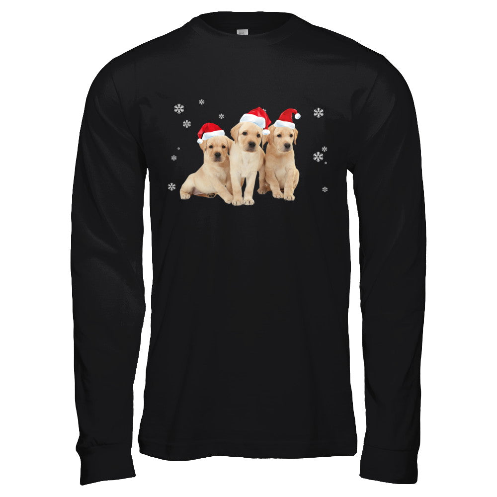 Funny Yellow Labrador Puppies Christmas Dog Gift T-Shirt & Hoodie | Teecentury.com