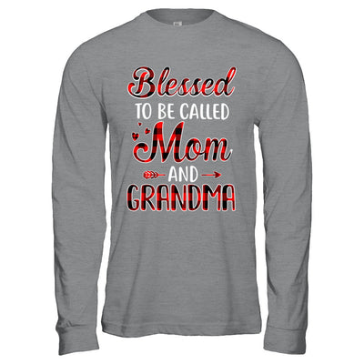 Red Buffalo Plaid Blessed To Be Called Mom And Grandma T-Shirt & Hoodie | Teecentury.com