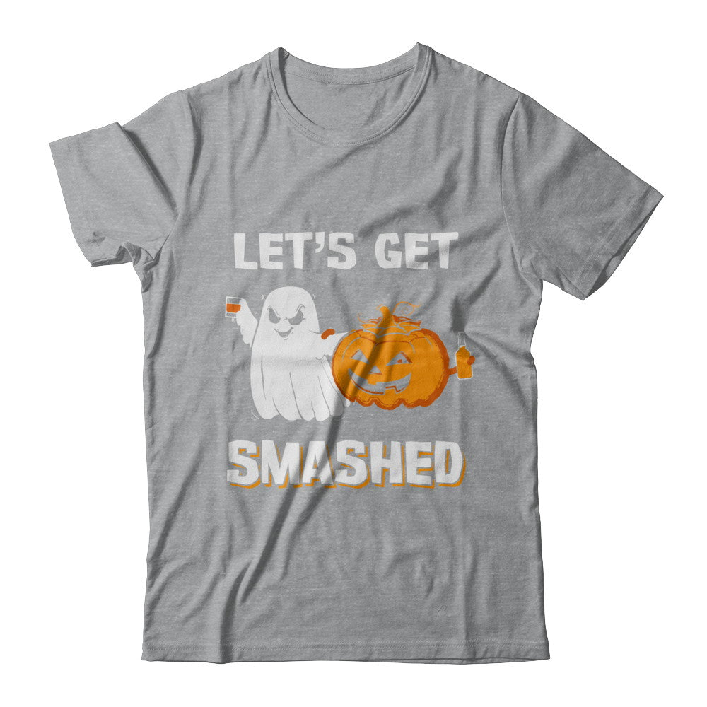 Let's Get Smashed Drinking Pumpkin Halloween T-Shirt & Hoodie | Teecentury.com