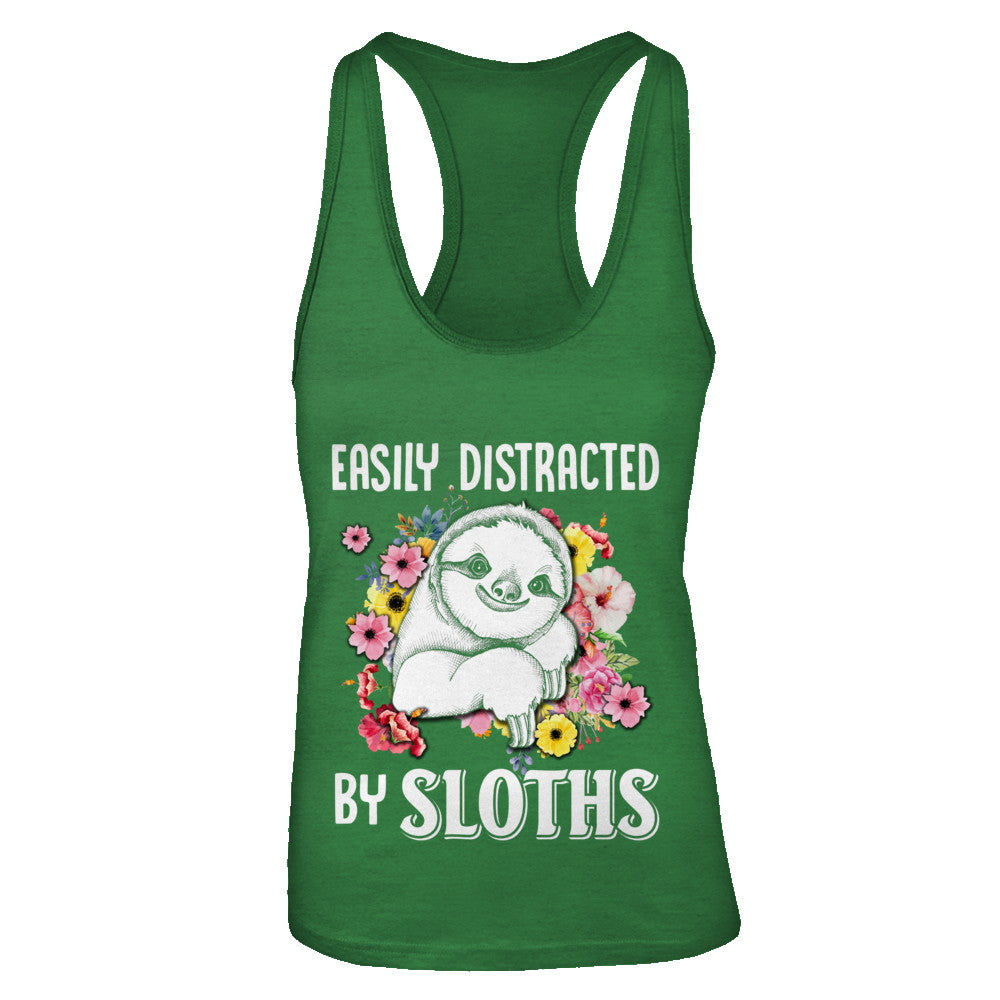 Easily Distracted By Sloths T-Shirt & Tank Top | Teecentury.com