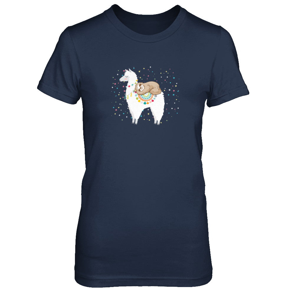 Funny Sloth Riding Llama Lover T-Shirt & Tank Top | Teecentury.com