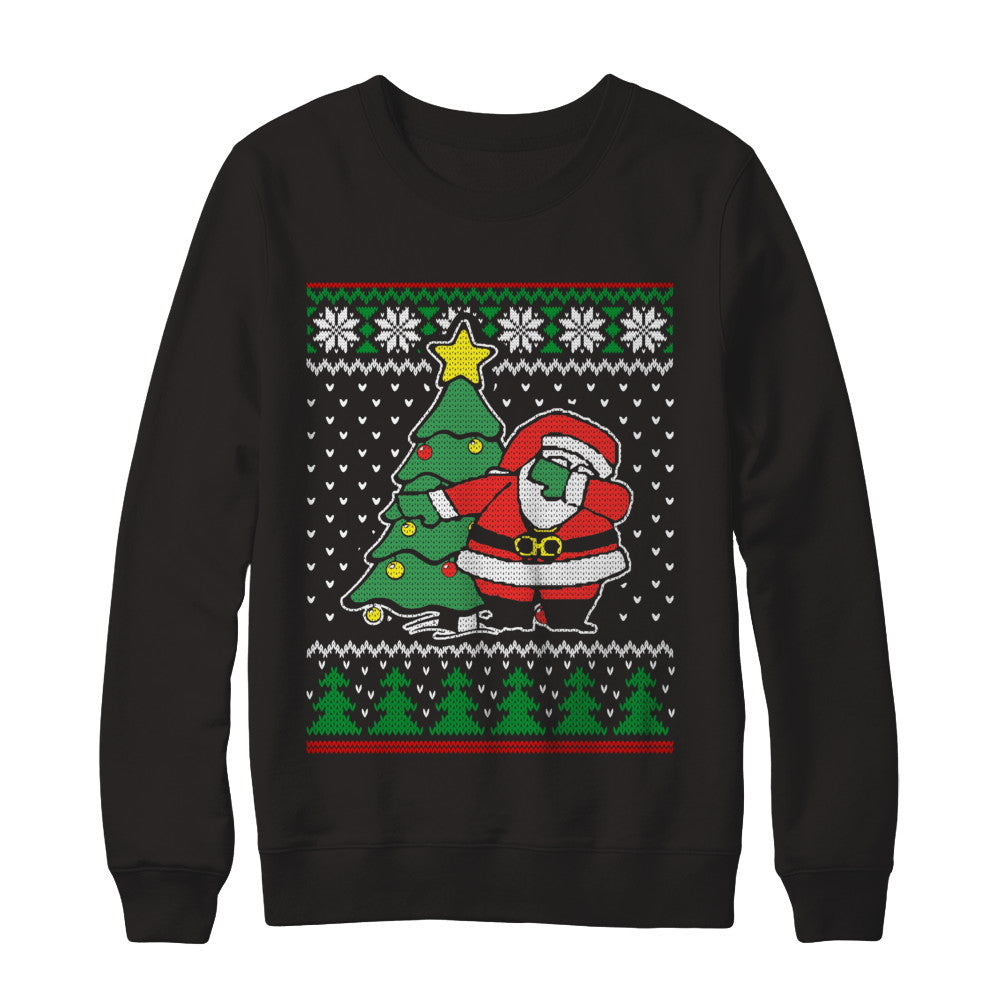 Dabbing Santa Ugly Sweater Christmas T-Shirt & Sweatshirt | Teecentury.com