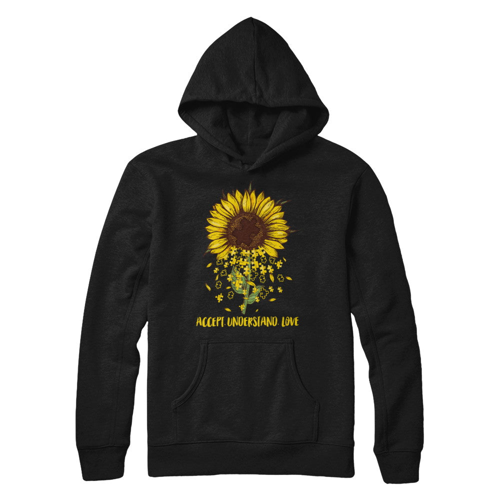 Sunflower Accept Understand Love Autism Awareness T-Shirt & Hoodie | Teecentury.com