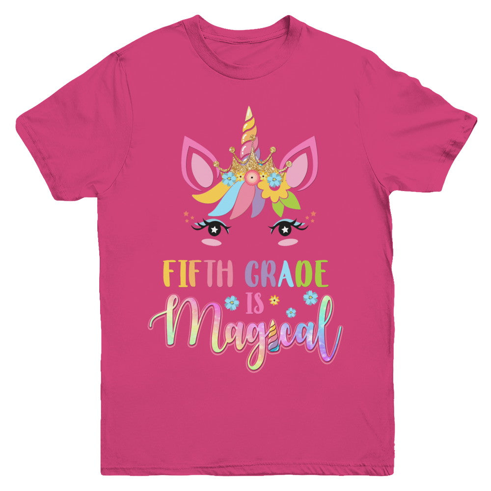 Fifth Grade is magical Unicorn Back to School 5th Grade Youth Youth Shirt | Teecentury.com