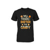 Will Trade Brother For Candy Funny Sister Halloween Youth Youth Shirt | Teecentury.com