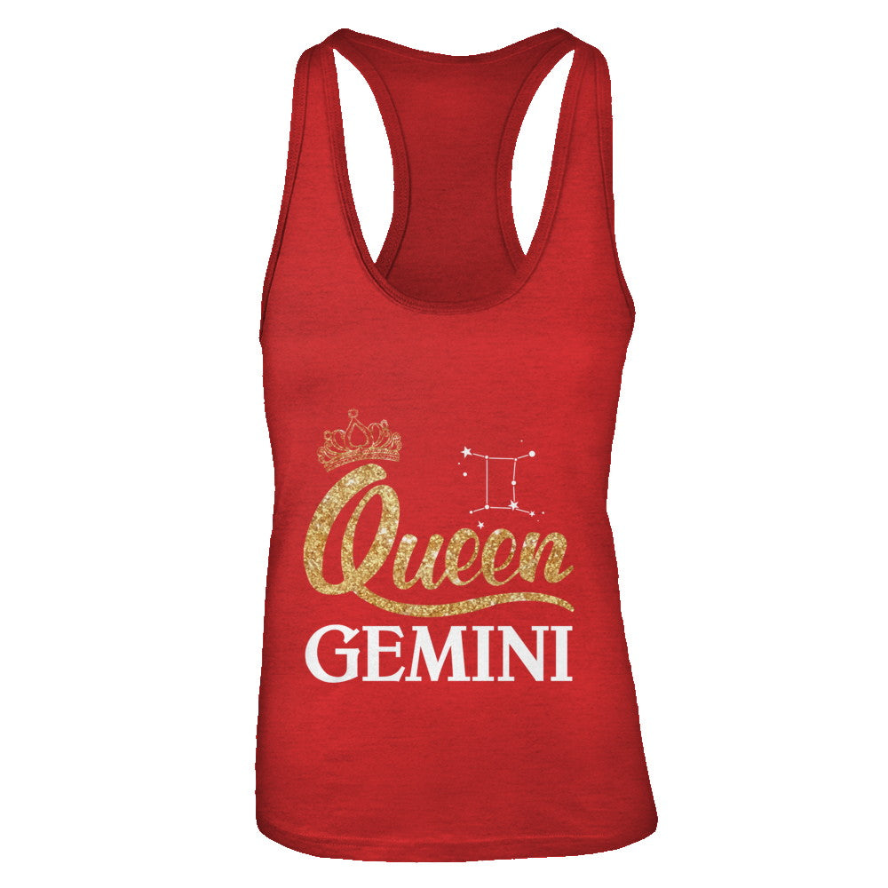 Queen Gemini Zodiac May June Birthday Gift T-Shirt & Tank Top | Teecentury.com