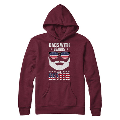 Dads With Beards Are Better American Flag Fathers Day T-Shirt & Hoodie | Teecentury.com